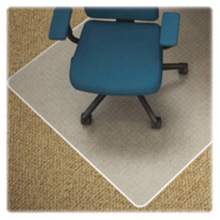 Rickis Rugs ChairmatLow PileLip 25 in. x 12 in.Wide 45 in. x 53 in.Clear RI524491